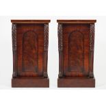 PAIR OF 19TH-CENTURY MAHOGANY PEDESTALS