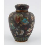 19TH-CENTURY CHINESE CLOISONNE ENAMELLED CADDY