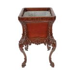 19TH-CENTURY MAHOGANY CHIPPENDALE JARDINIERE