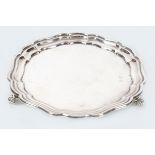 STERLING SILVER CARD TRAY