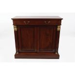 MAHOGANY EMPIRE STYLE SIDE CABINET