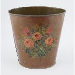 EDWARDIAN TOLEWARE PAPER BASKET