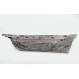 RARE CAST IRON BOAT SCULPTURE