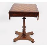 WILLIAM IV ROSEWOOD GAMES TABLE