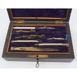 19TH-CENTURY CASED DRAWING SET