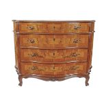 19TH-CENTURY WALNUT AND CROSSBANDED COMMODE