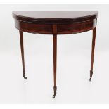 EDWARDIAN MAHOGANY AND INLAID GAMES TABLE