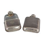 TWO 19TH-CENTURY SHEFFIELD HIP FLASKS