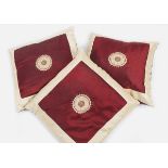 THREE VINTAGE SILK CUSHIONS