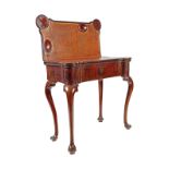 GEORGE II PERIOD MAHOGANY GAMES/TEA TABLE