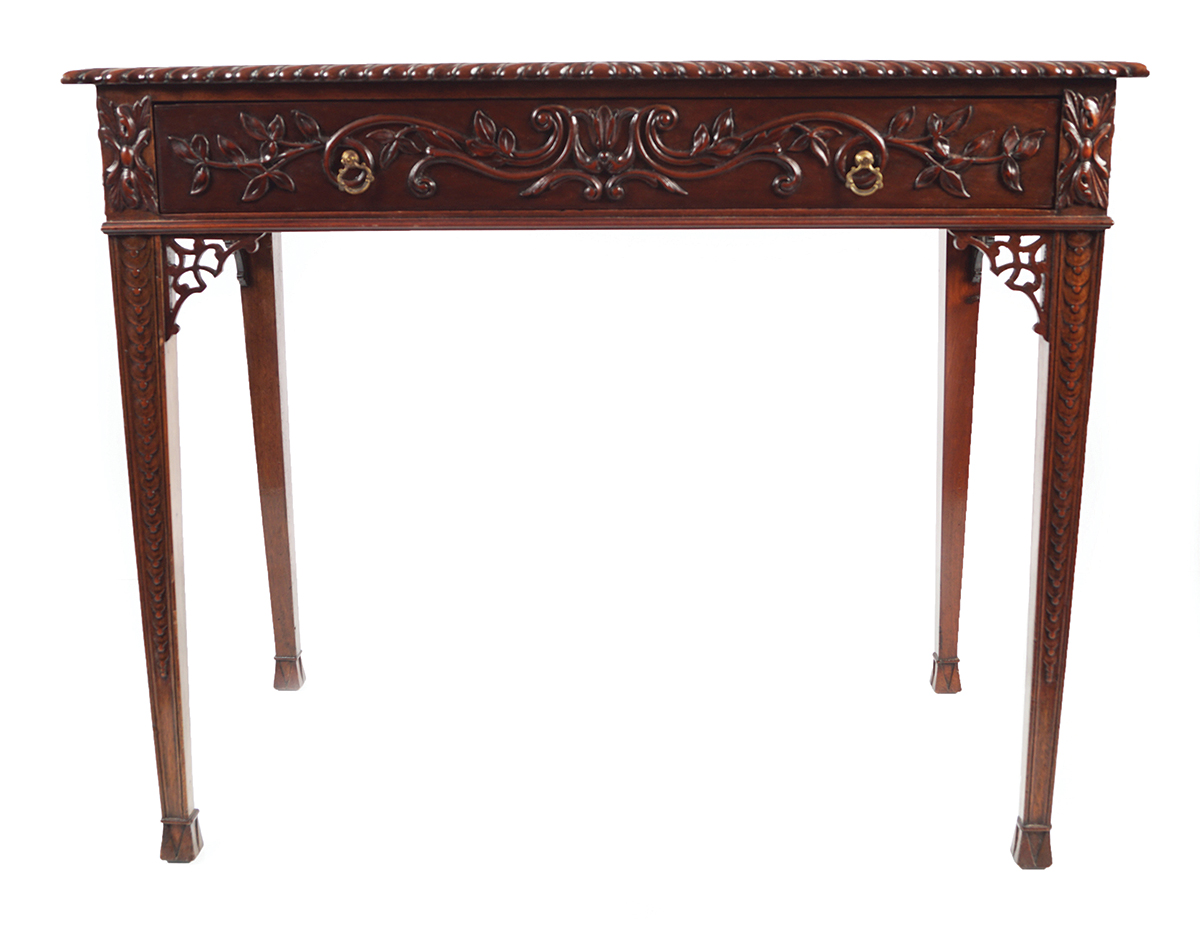 19TH-CENTURY MAHOGANY SIDE TABLE - Image 3 of 7