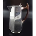 CRESTED SILVER PLATED COFFEE POT