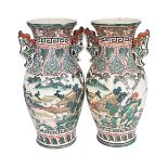 PAIR OF 19TH-CENTURY JAPANESE SATSUMA VASES