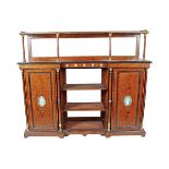 19TH-CENTURY BURR WALNUT SIDE CABINET