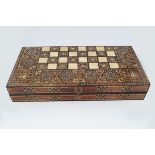 MOROCCAN MARQUETRY & PARQUETRY CHESS BOARD