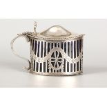 SILVER MUSTARD POT