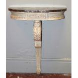 PAIR OF EDWARDIAN CARVED WOOD CONSOLE TABLES