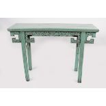 PAINTED HARDWOOD CHINESE CONSOLE TABLE