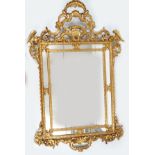 EDWARDIAN ITALIAN CARVED GILTWOOD PIER MIRROR