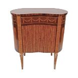 EDWARDIAN MAHOGANY AND MARQUETRY PIER CABINET