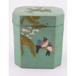 19TH-CENTURY JAPANESE LACQUERED TEA CADDY & COVER