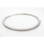 18 CT. WHITE GOLD BANGLE