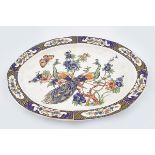 LARGE POLYCHROME MEAT PLATTER