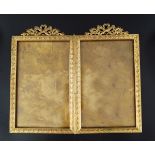 PAIR OF EDWARDIAN GILT BRONZE PHOTO FRAMES