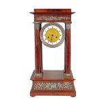 ORMOLU MOUNTED MAHOGANY CASED CLOCK