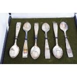 SET OF SIX IRISH SILVER TEASPOONS