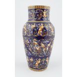 GIEN POTTERY POLYCHROME VASE