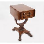 WILLIAM IV PERIOD ROSEWOOD OCCASIONAL TABLE