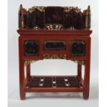 CHINESE QING PERIOD LACQUERED CEREMONIAL TABLE