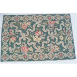 EDWARDIAN CREWEL WORK WALL HANGING