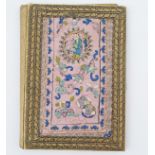 CHINESE SILK EMBROIDERED LETTER FOLDER