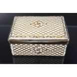 ENAMEL AND GILT METAL TABLE SNUFF BOX