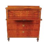 MAHOGANY BIEDERMEIER SECRETAIRE CHEST