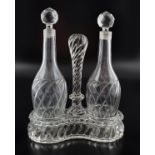 PAIR OF 19TH-CENTURY CRYSTAL DECANTERS