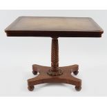 CORK REGENCY PERIOD MAHOGANY LIBRARY TABLE