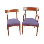 SET OF TWELVE BIEDERMEIER STYLE DINING CHAIRS