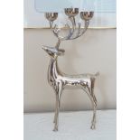 POLISHED METAL CANDELABRA