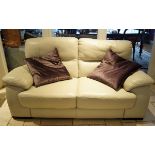 LARGE LEATHER SETTEE