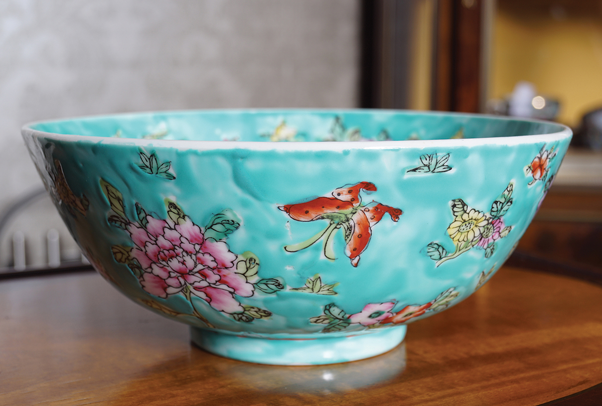 JAPANESE POLYCHROME BOWL