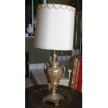 SILVER GILT TABLE LAMP