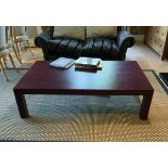 DESIGNER RED LACQUERED COFFEE TABLE
