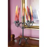 WROUGHT IRON CANDELABRA