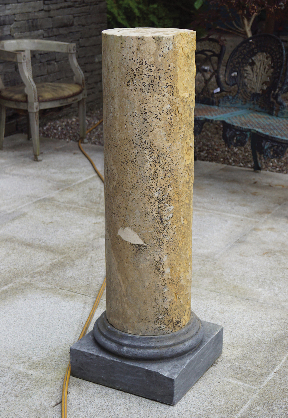 PAIR OF GEORGIAN SIENNA MARBLE COLUMNS