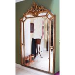 LARGE 19TH-CENTURY GILT FRAMED MIRROR