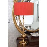 LARGE BRASS TABLE LAMP