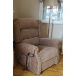 ELECTRIC RECLINING WING BACKED ARMCHAIR